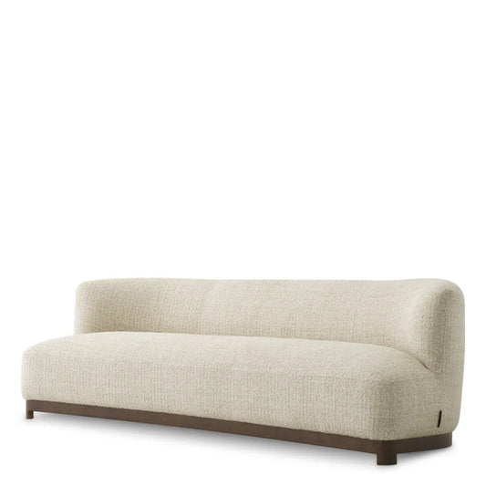 Canapea tapitat cu Chenille Bej L232xA100xH74cm Stelvio Eichholtz