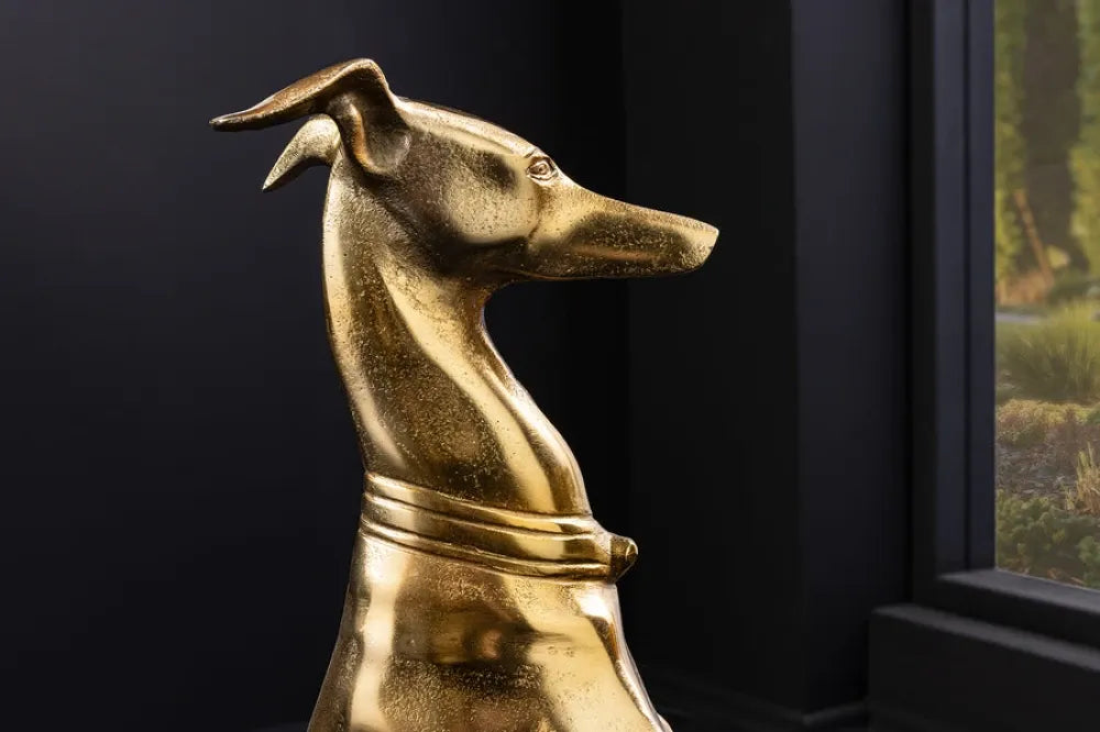 Sculptura din Metal Auriu L18xH69cm GREYHOUND