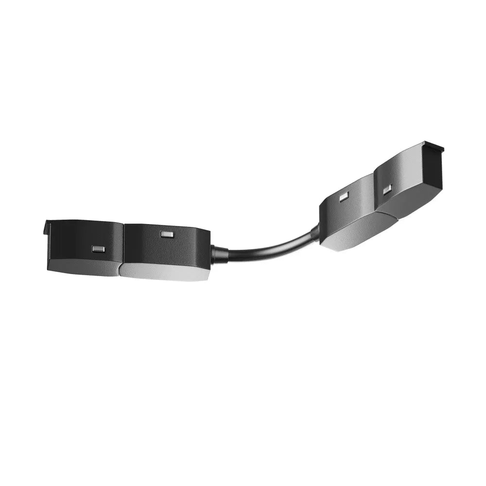 Conector de alimentare pentru conector semicerc Radius Exility din Plastic Negru