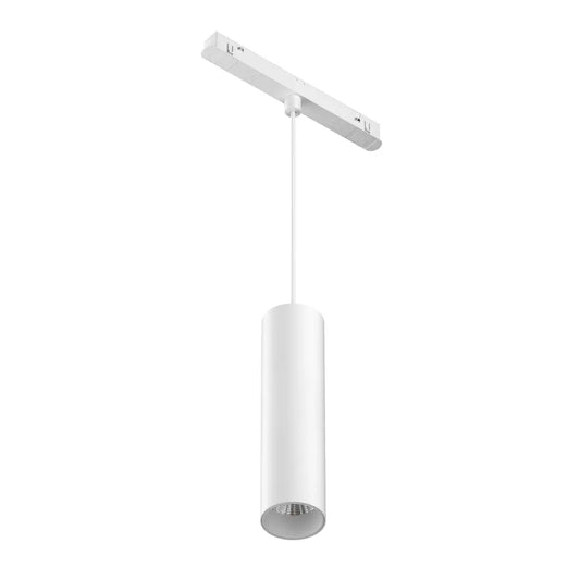 Pendul dimabil smart pentru sina Exility din Aluminiu Alb H120xL20cm 12W 890lm 2700-6000k Focus LED