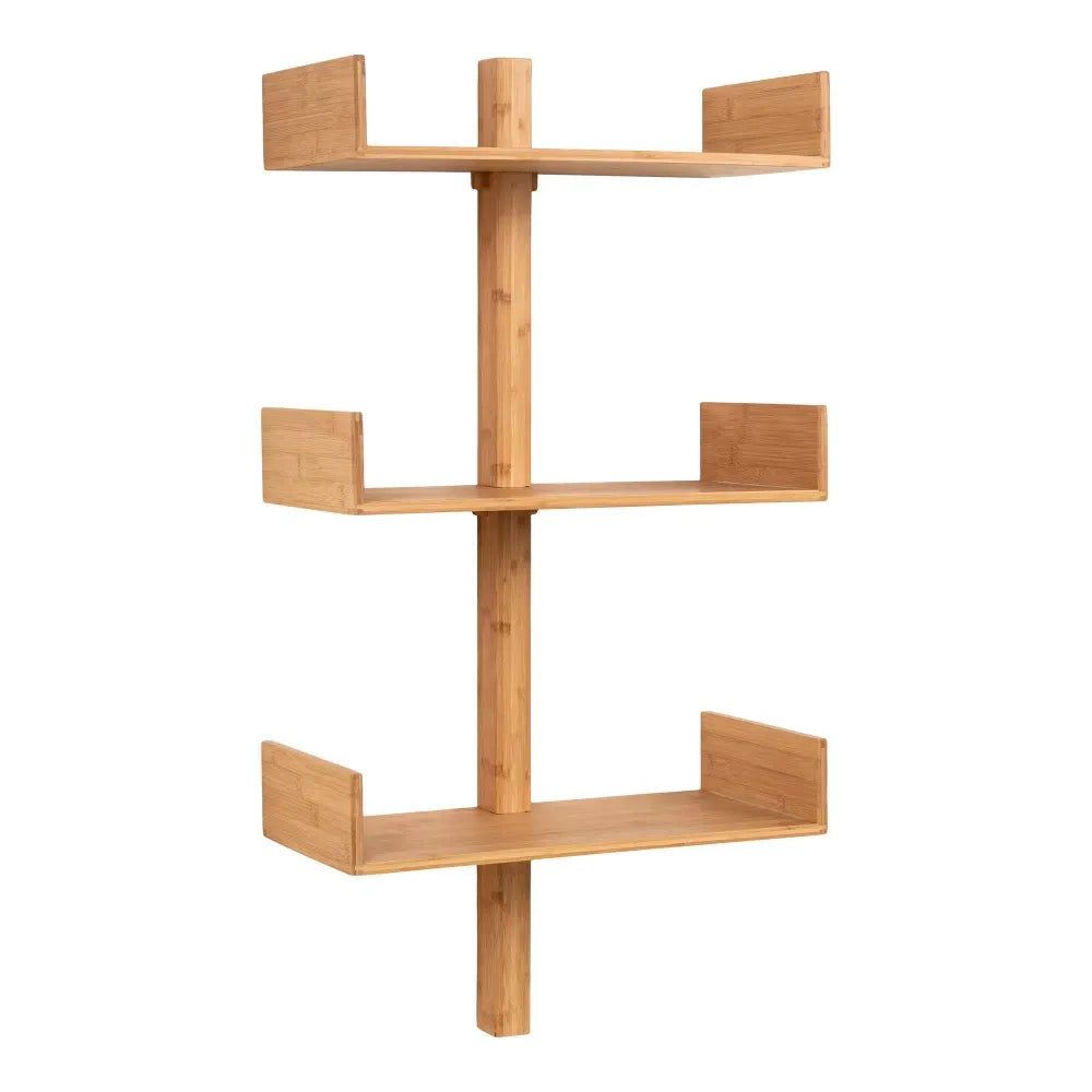 Raft de perete din Lemn de bambus Maro L50xH102cm Villa