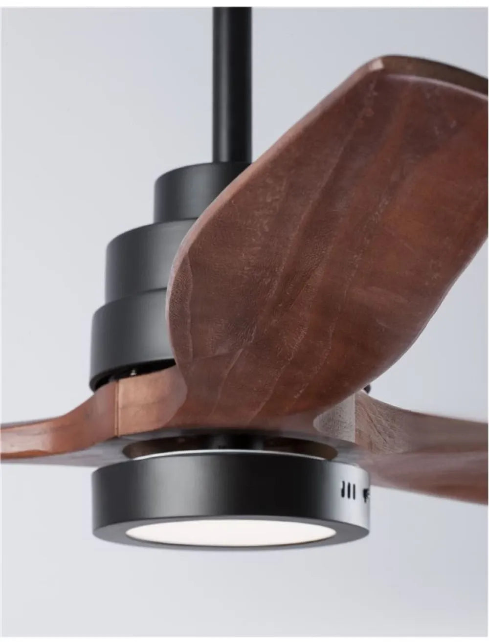Ventilator structura din Metal Negru si abajur din Sticla Alb H35-48xL132cm IP20 12W 800lm 3000k SABAL
