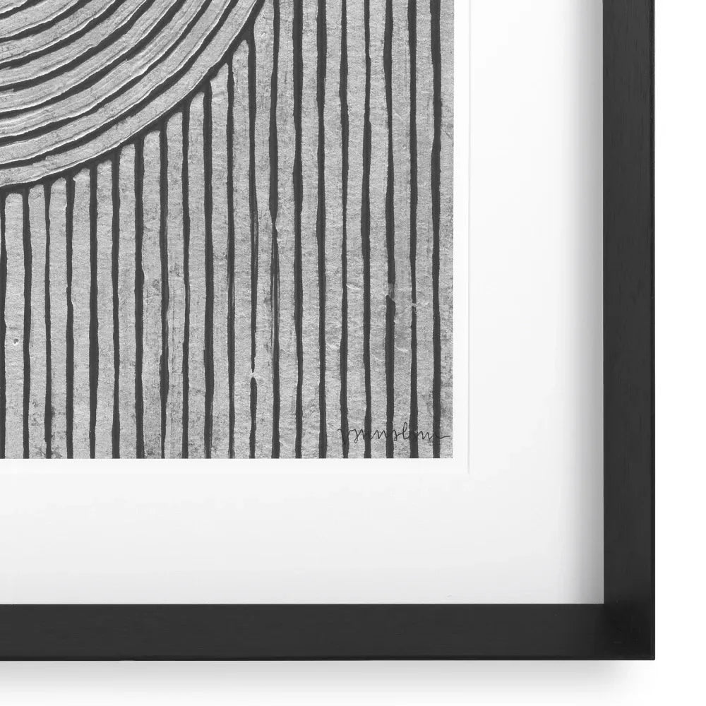Set 2 tablouri print cu rama din Lemn Negru L84xH104cm Cedar grooves Eichholtz