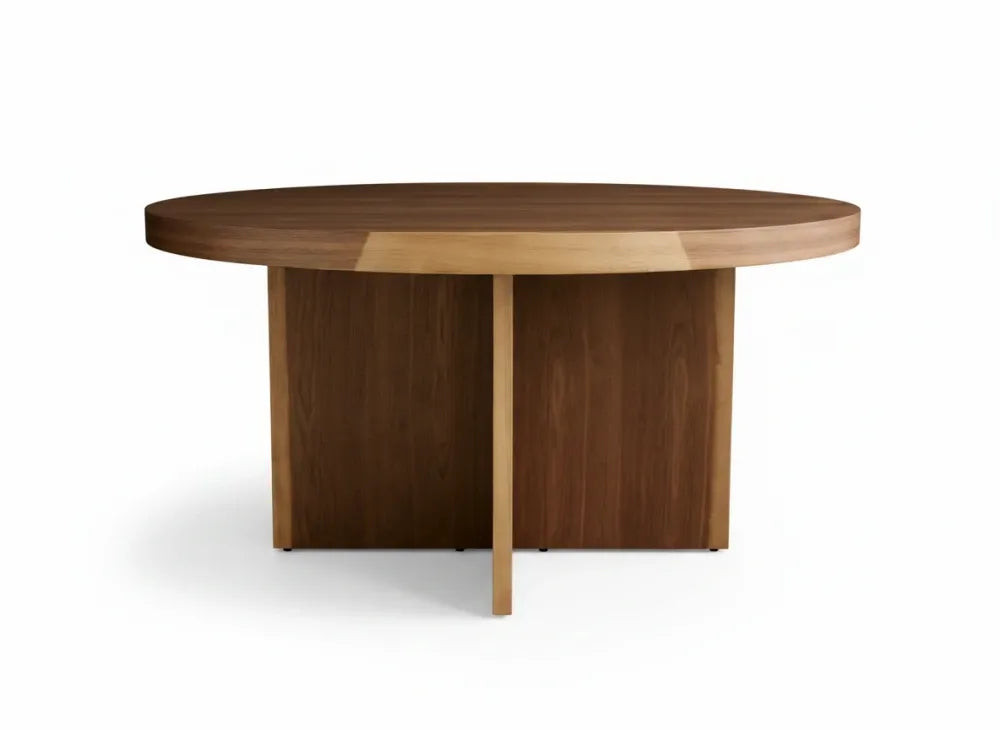 Masa dining rotunda din Lemn de Nuc in dimensiuni multiple Beams