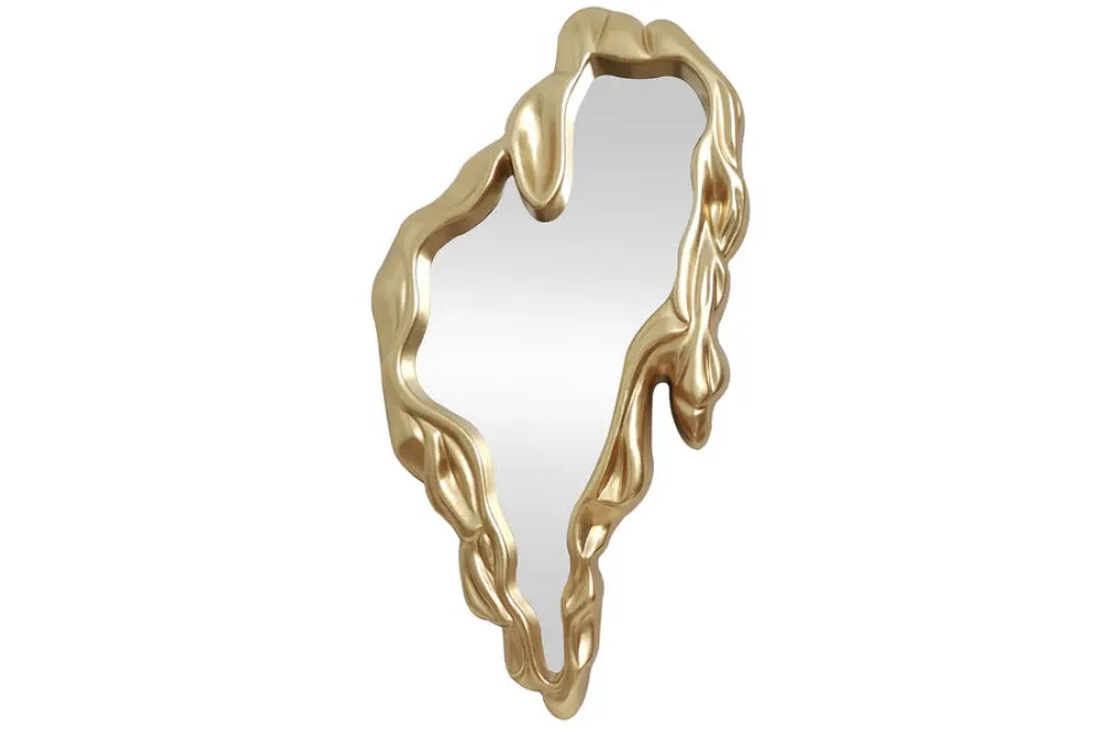 Oglinda cu rama din Poliuretan/MDF Auriu L77xH150cm FLUIDUM