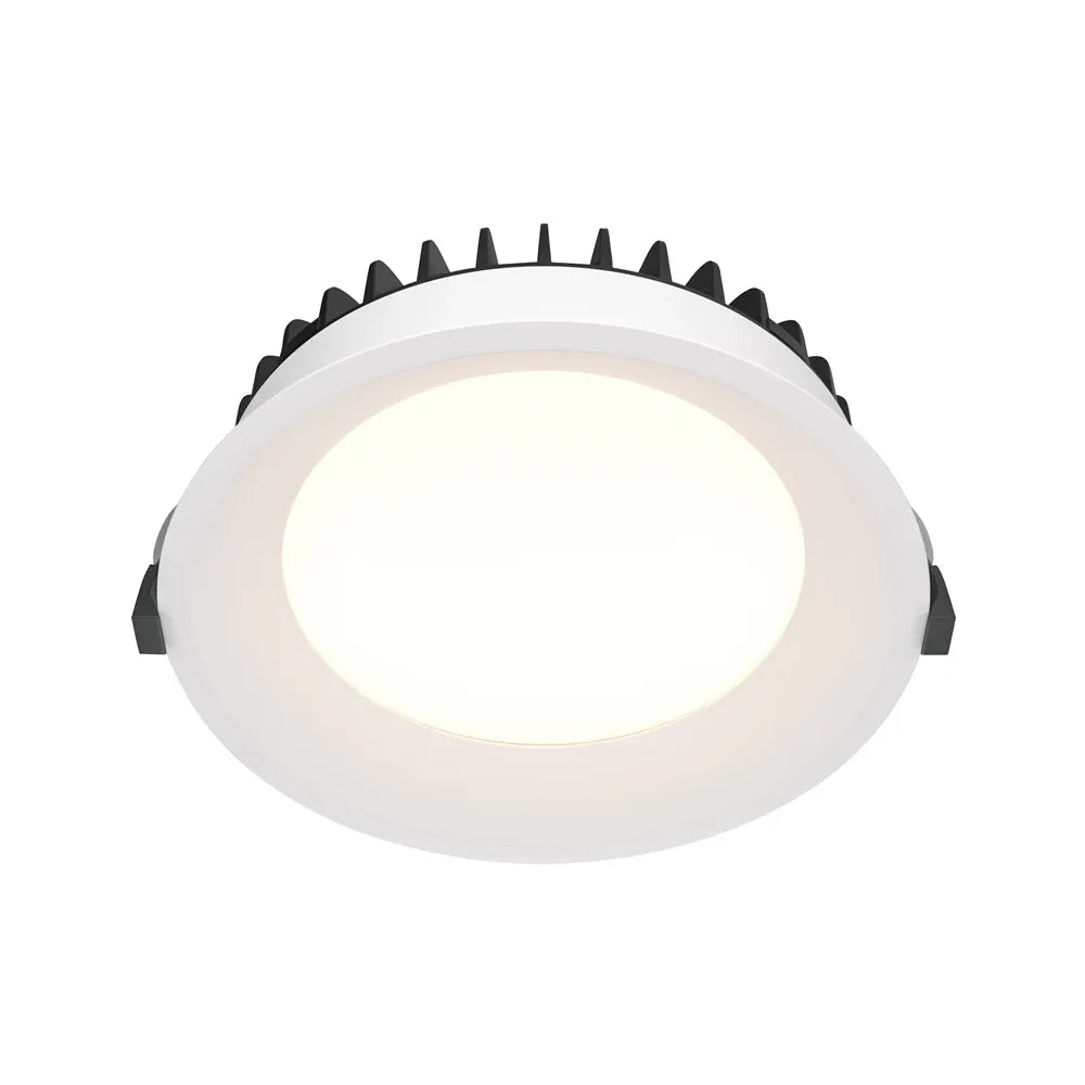 Spot incastrat rotund din Aluminiu Alb H6xD17.5cm IP 44 24W 1800lm 4000k Okno