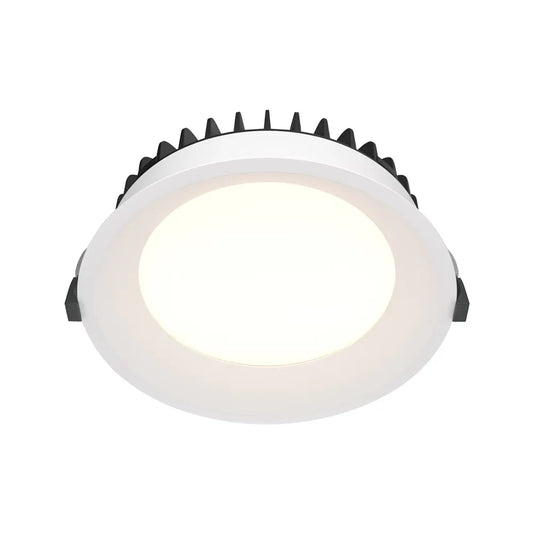 Spot incastrat rotund din Aluminiu Alb H6xD17.5cm IP 44 24W 1800lm 4000k Okno