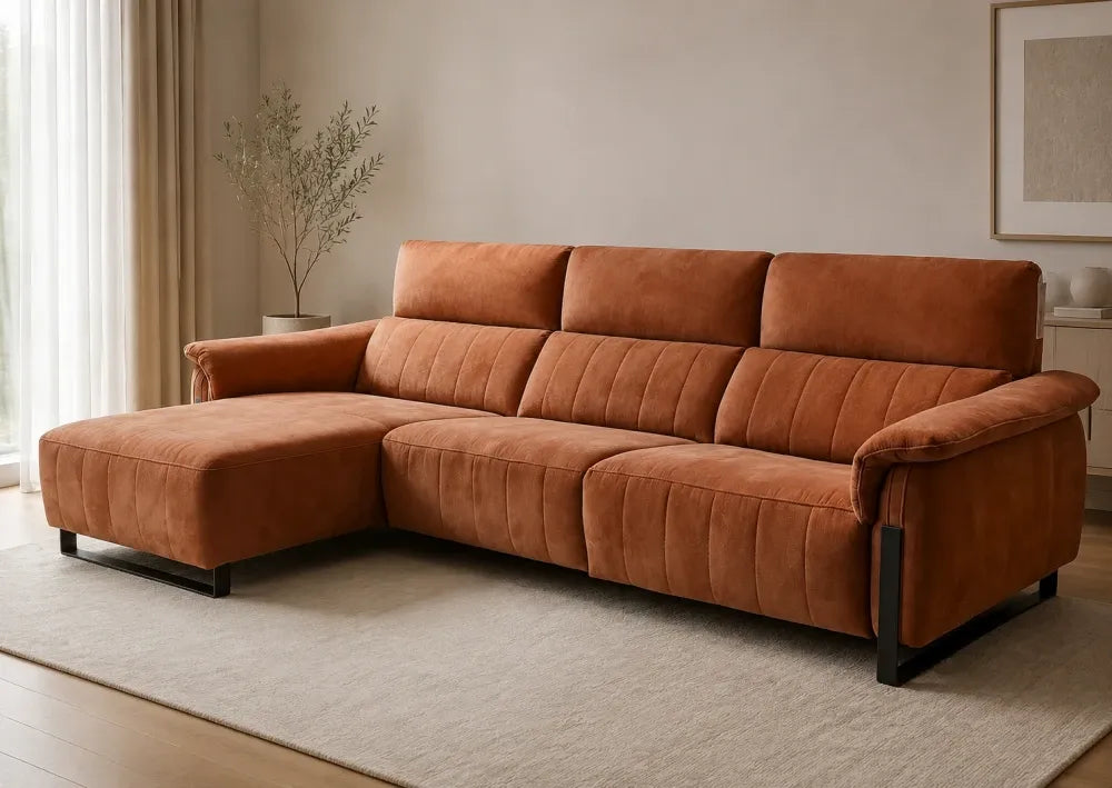 Coltar modular cu 1 recliner 293cm Celeste tesatura C2 Imperia 145
