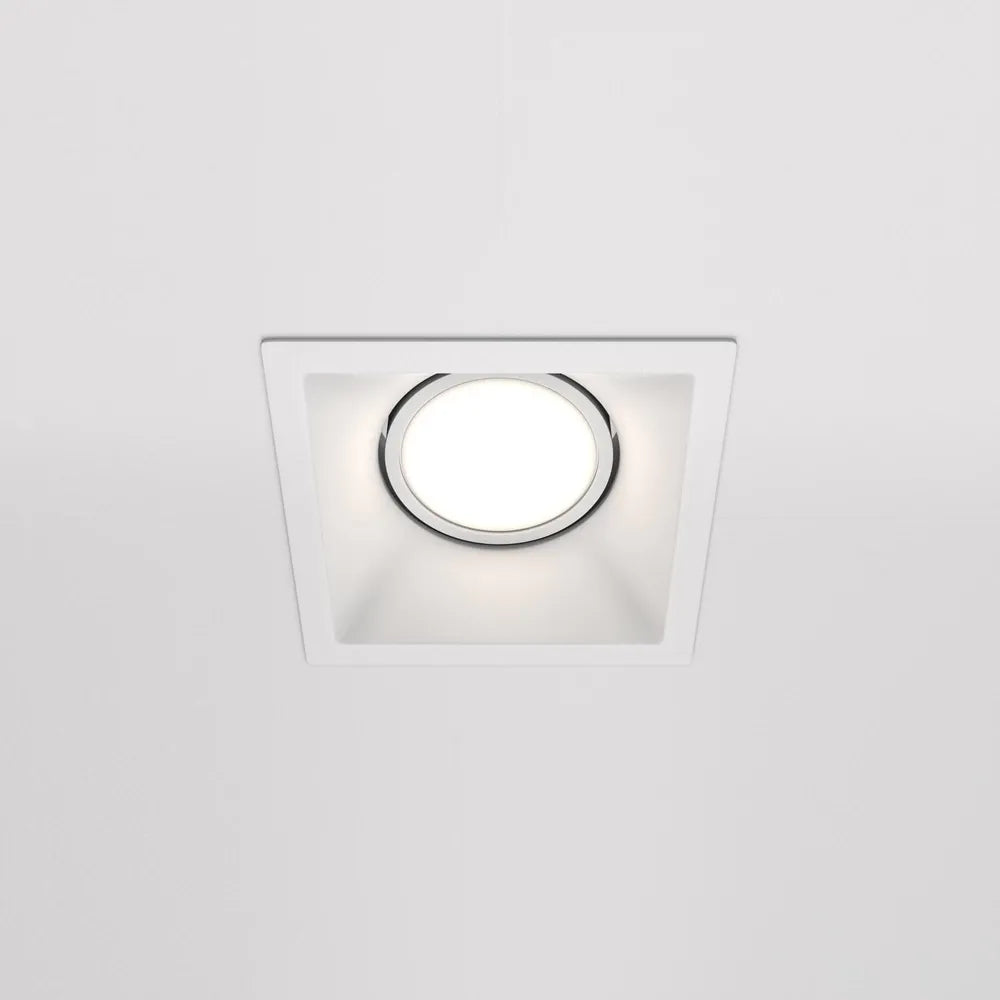 Spot incastrat din Aluminiu Alb H4.5xL9cm IP 20 GU10 50W Dot