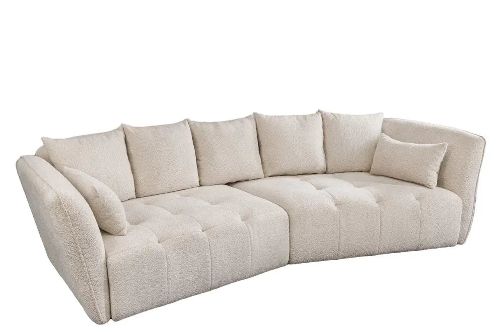 Canapea tapitat cu Stofa boucle Bej L295cm Royal