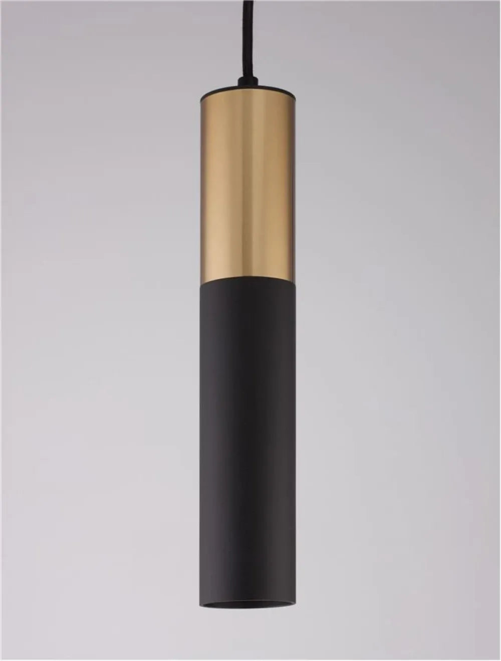 Pendul din Aluminiu Negru/Auriu H180xL5.6cm IP20 PONGO