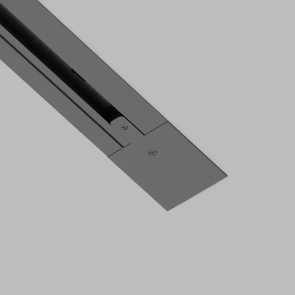Element alimentare sina monofazata incastrata din Aluminiu Negru L12xH2cm Accessories for tracks Unity