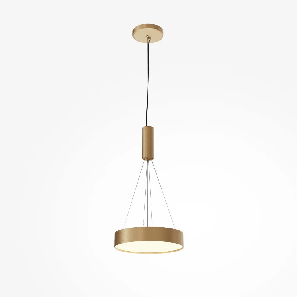 Plafoniera din Aluminiu Auriu mat H6xD30cm Zon