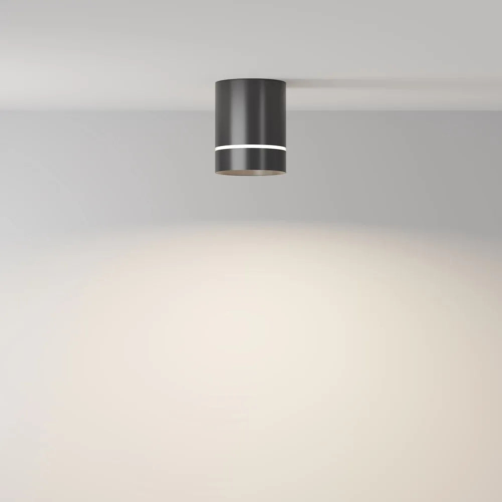 Spot aplicabil din Aluminiu Negru H10xD8cm IP 20 9W 300lm 4000k Orlo