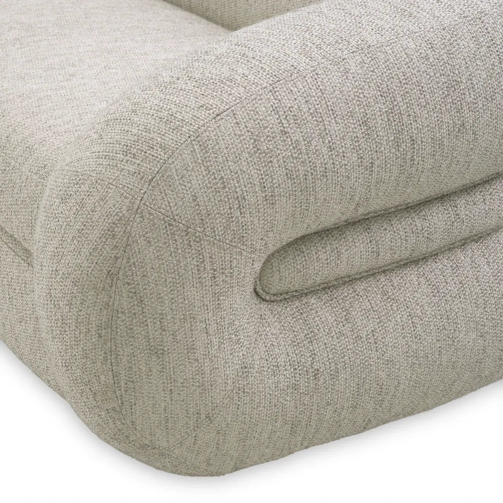 Canapea tapitat cu Stofa Splendor Gri L230xA103xH64cm Cosenza Eichholtz