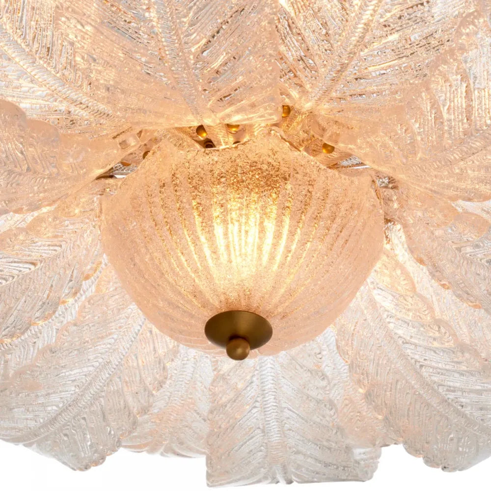 Candelabru din Metal Alama si Sticla Transparent H30xD85cm Cabrillo Eichholtz