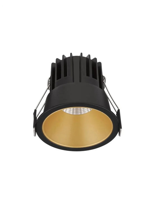 Spot incastrat din Aluminiu Negru/Auriu H7.8xL8.4cm IP20 13W 1172lm 2700k LUELA