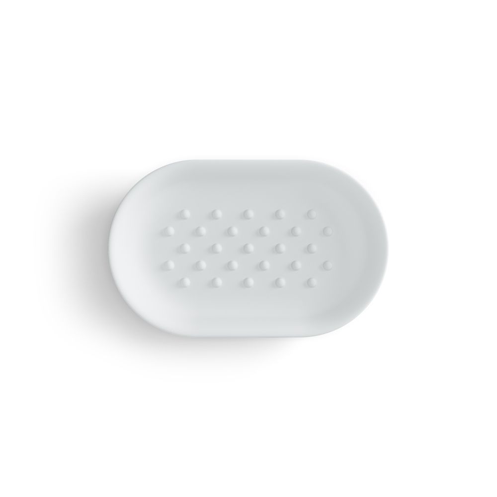 Savoniera din Polirasina Alb Junip H3xL14cm