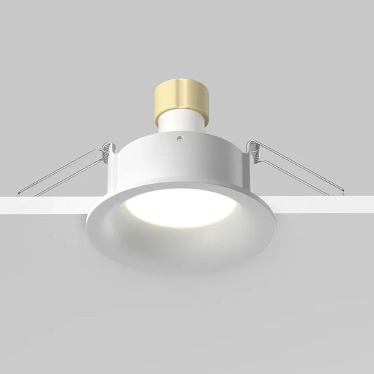 Spot incastrat rotund din Aluminiu Alb H4xD8.5cm IP65 GU10 50W Downlight