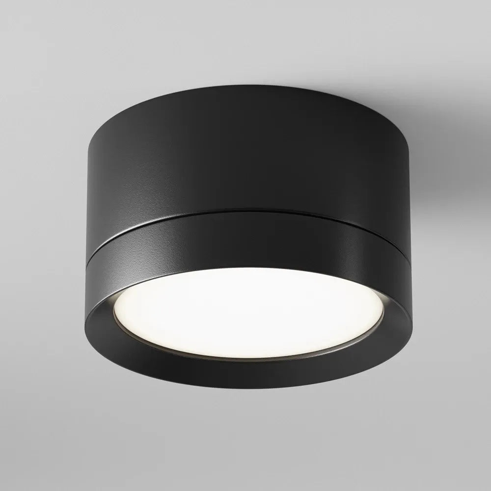 Spot aplicabil din Aluminiu Negru H5xD8.5cm IP 20 GX53 15W Hoop