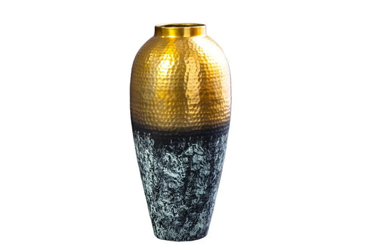 Vaza decorativa din Metal Auriu/Negru H74xD30cm Orient Xl