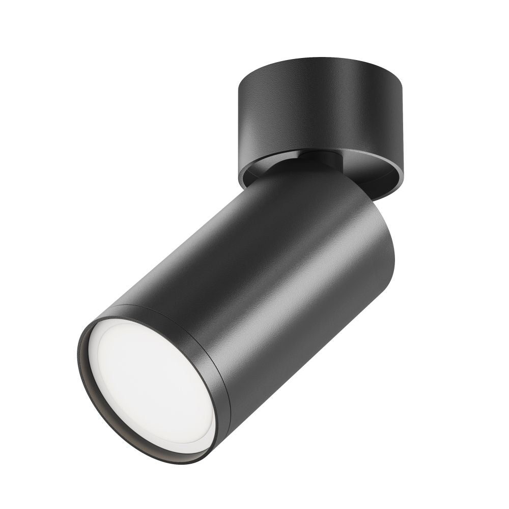 Spot aplicabil din Aluminiu Negru GU10 10W D5xH13cm FOCUS S