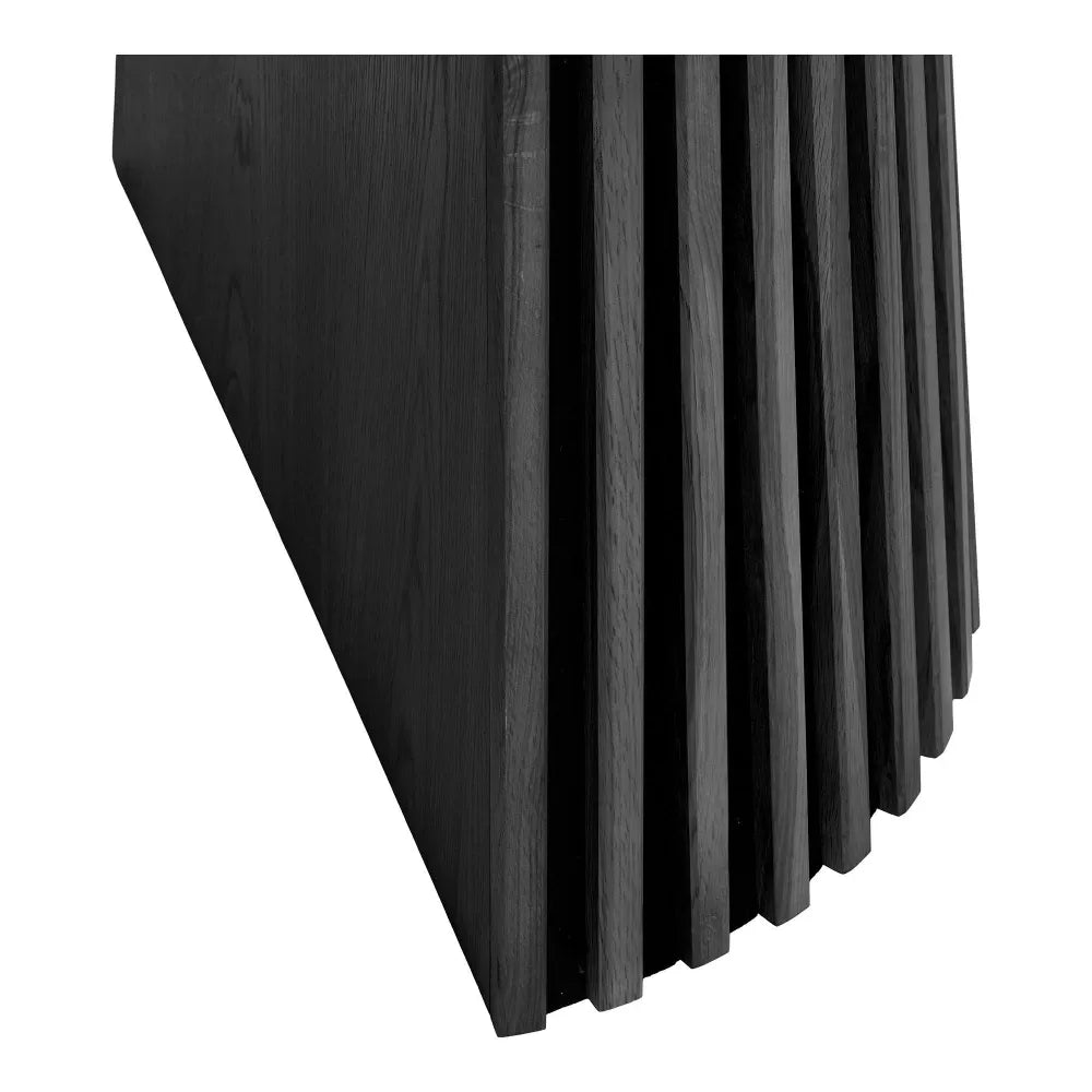 Masa extensibila din Furnir de stejar/MDF Negru L120-240xH75cm Osaka