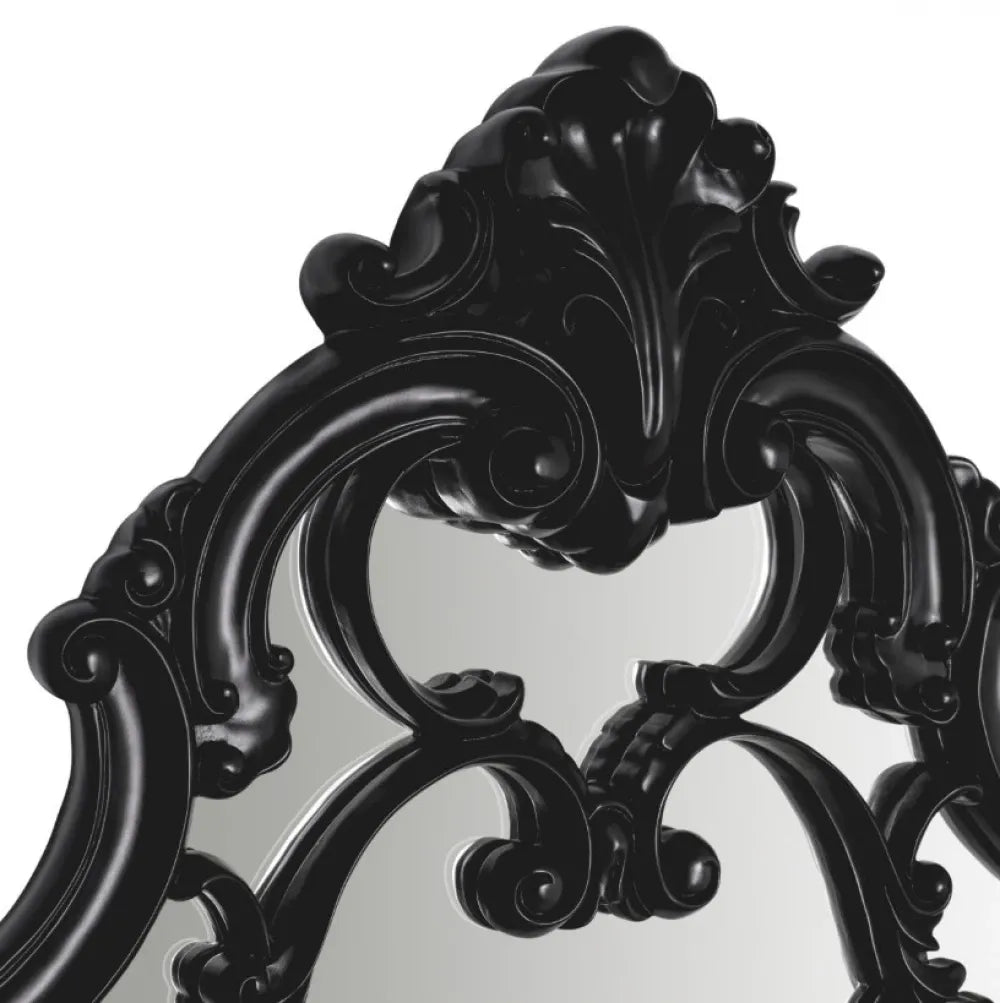 Oglinda cu rama din Lemn Negru L104xH161cm Chippendale Eichholtz