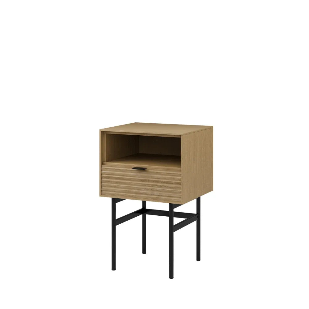 Noptiera cu sertar Tulsa de culoare natural L40xH63cm