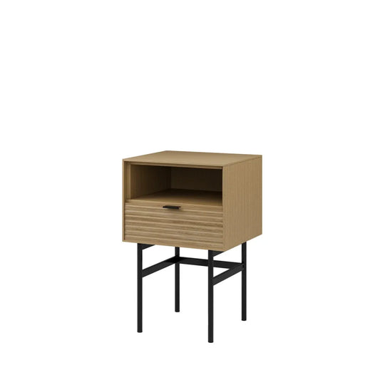 Noptiera cu sertar Tulsa de culoare natural L40xH63cm
