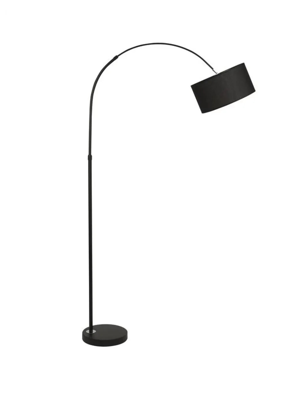 Lampa de podea structura din Aluminiu Negru si abajur din Textil Negru H180xL90cm IP20 SAMA