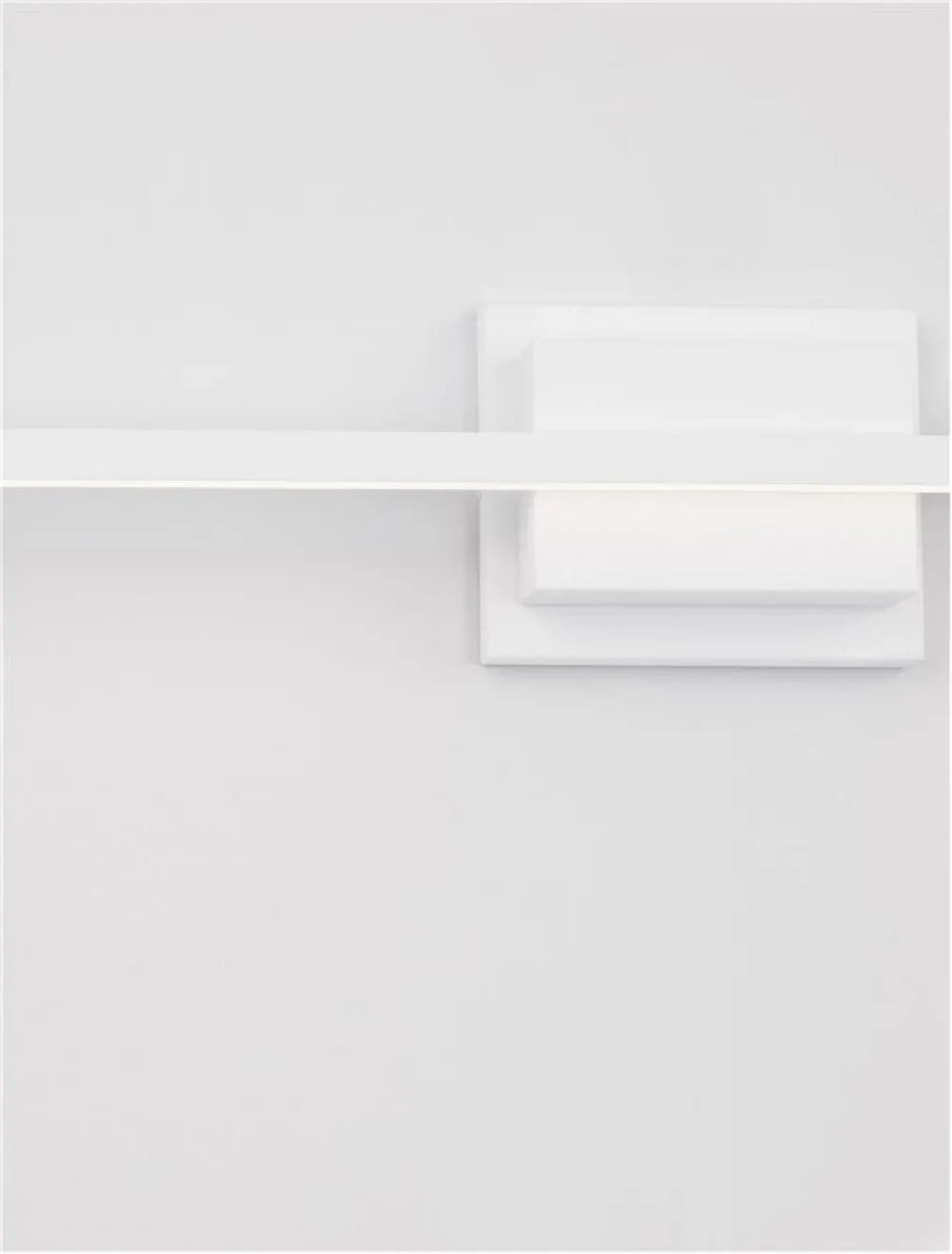 Aplica de perete structura din Aluminiu Alb si abajur din Acrilic  H11.8xL60.5cm IP20 12.5W 750lm 3000k AZURE