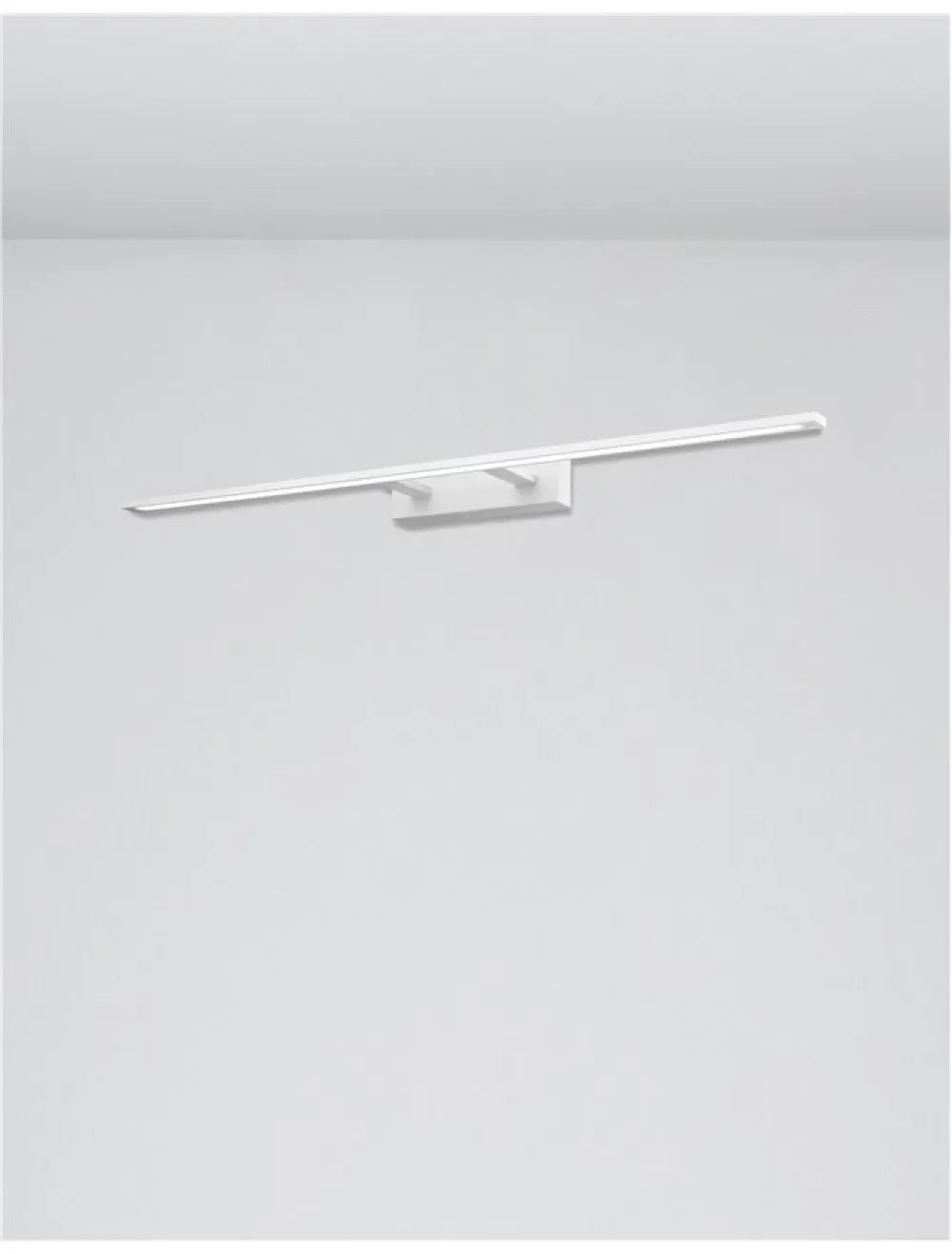 Aplica de perete structura din Aluminiu Alb si abajur din Acrilic Alb H6xL96cm IP44 30W 2422lm 3000k LIVIA