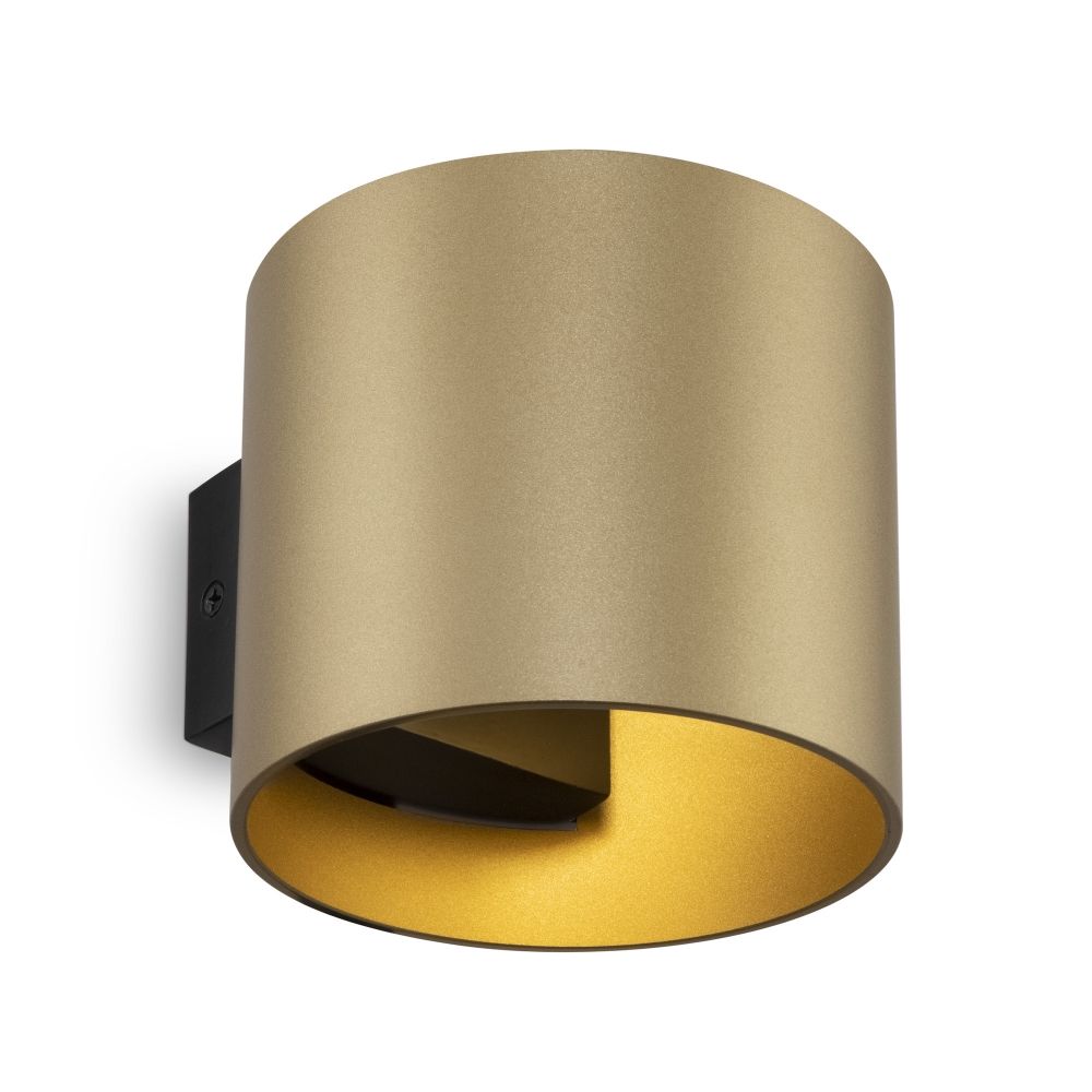Aplica de perete din Metal Auriu D10xH8cm Rond