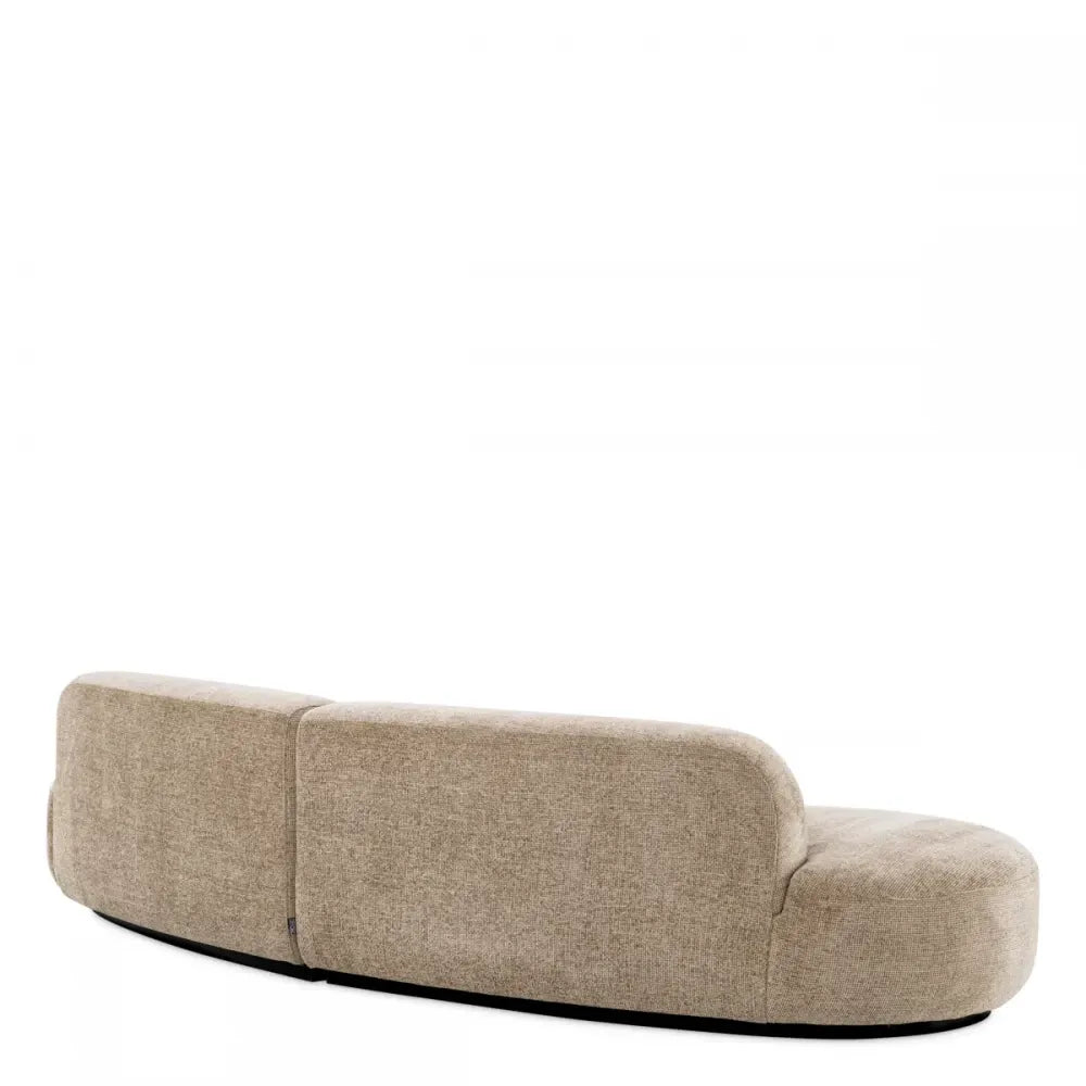 Canapea fixa de 2 locuri tapitata cu Stofa Lyssa Bej L305x111cm Bjorn S Eichholtz