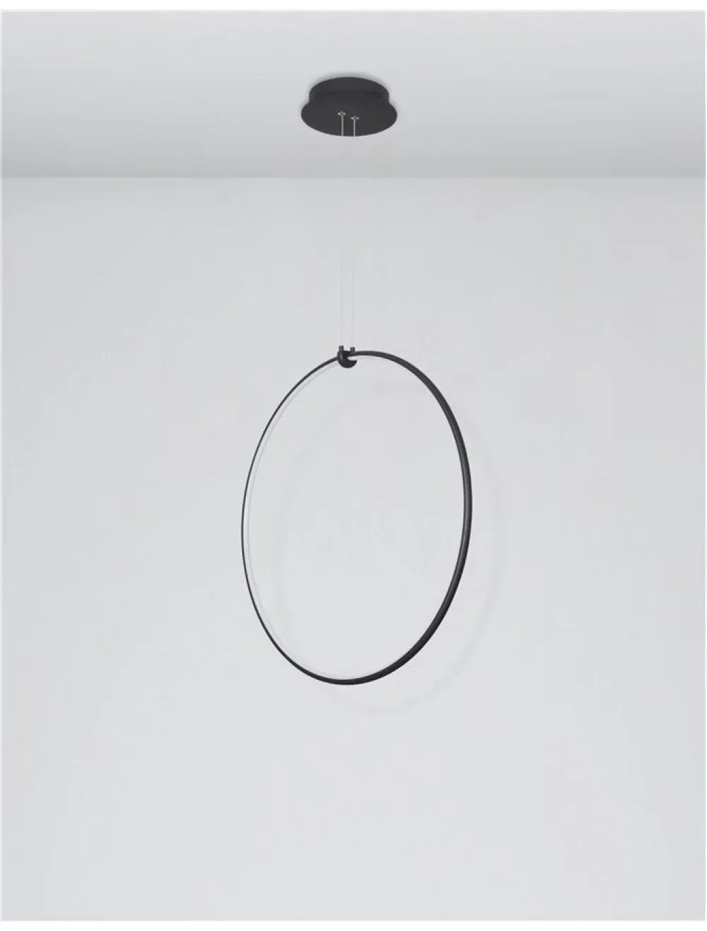 Pendul din Aluminiu Negru H120xL68cm IP20 27W 1603lm 3000k RING