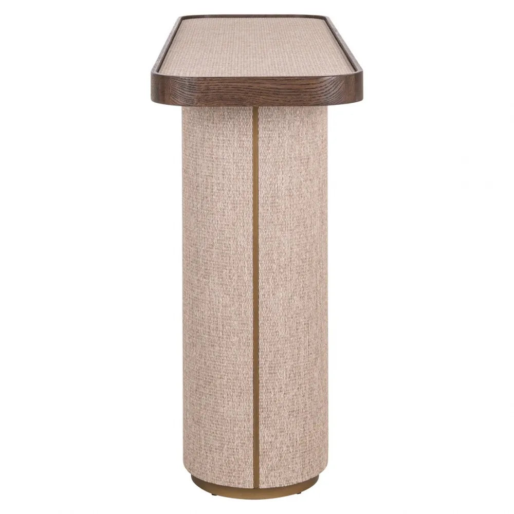 Consola din Metal/In Auriu/Bej si Lemn/In Maro/Bej L40xH85cm Willox Richmond interiors