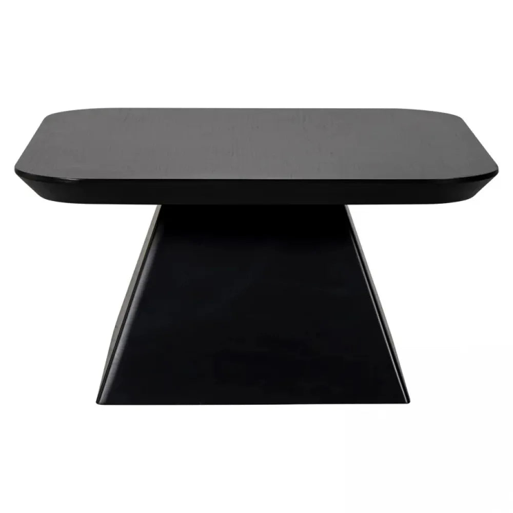 Masuta de cafea Patrata din Furnir de stejar Negru si MDF Negru L70xH35cm Bonvoy
