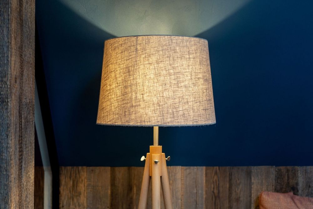 Lampa de podea din Bumbac Bej D51xH162cm Calvin