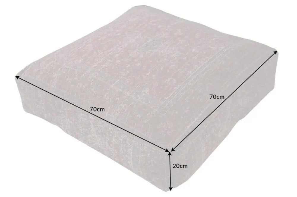 Perna de podea din Stofa Rosu H20xL70cm Old Marrakesh