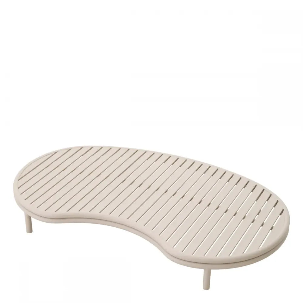 Masuta de cafea pentru exterior din Metal Bej H22xL180cm Laguno Eichholtz