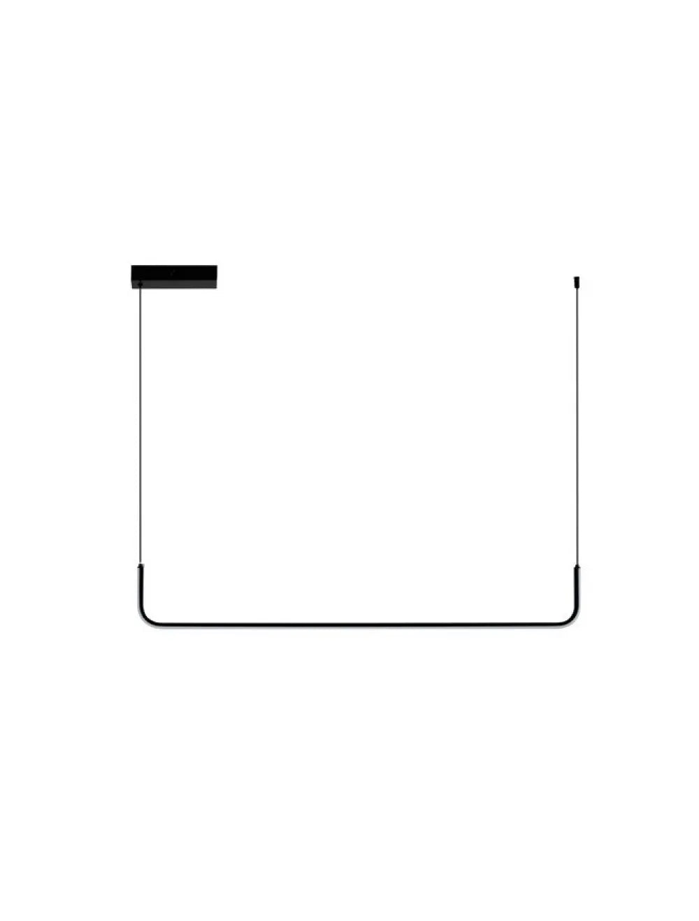 Lusta din Metal Negru L101xH150cm 20W 1062Lm 3200K IP20 STRITA