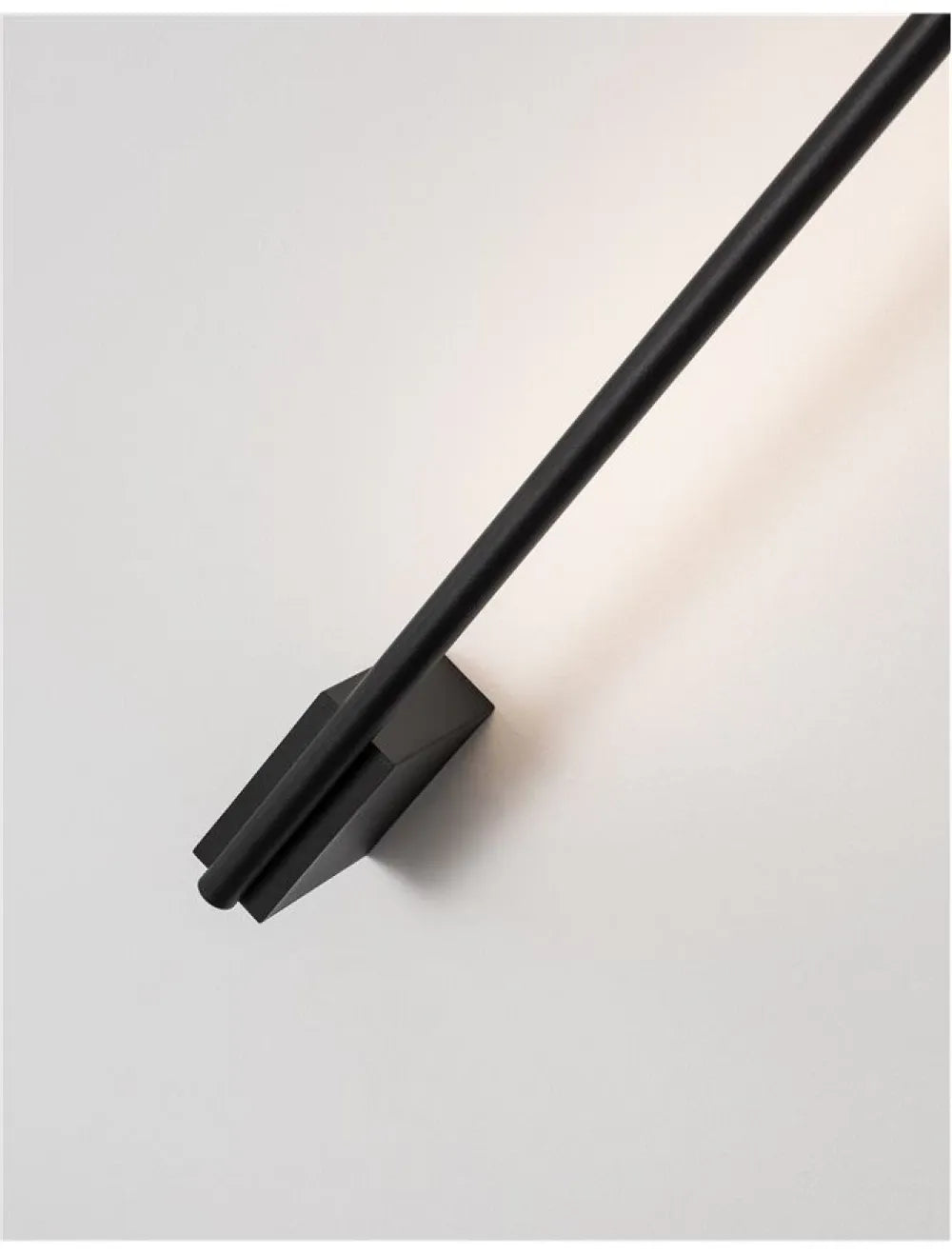 Aplica de perete din Aluminiu Negru H3.5xL60cm IP20 10W 366lm 3000k GROPIUS