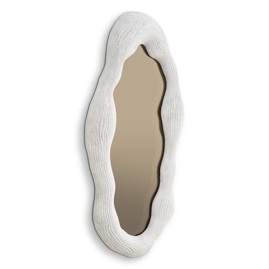 Oglinda cu rama din Fibra de rasina Alb L71xH123cm Genta L Eichholtz