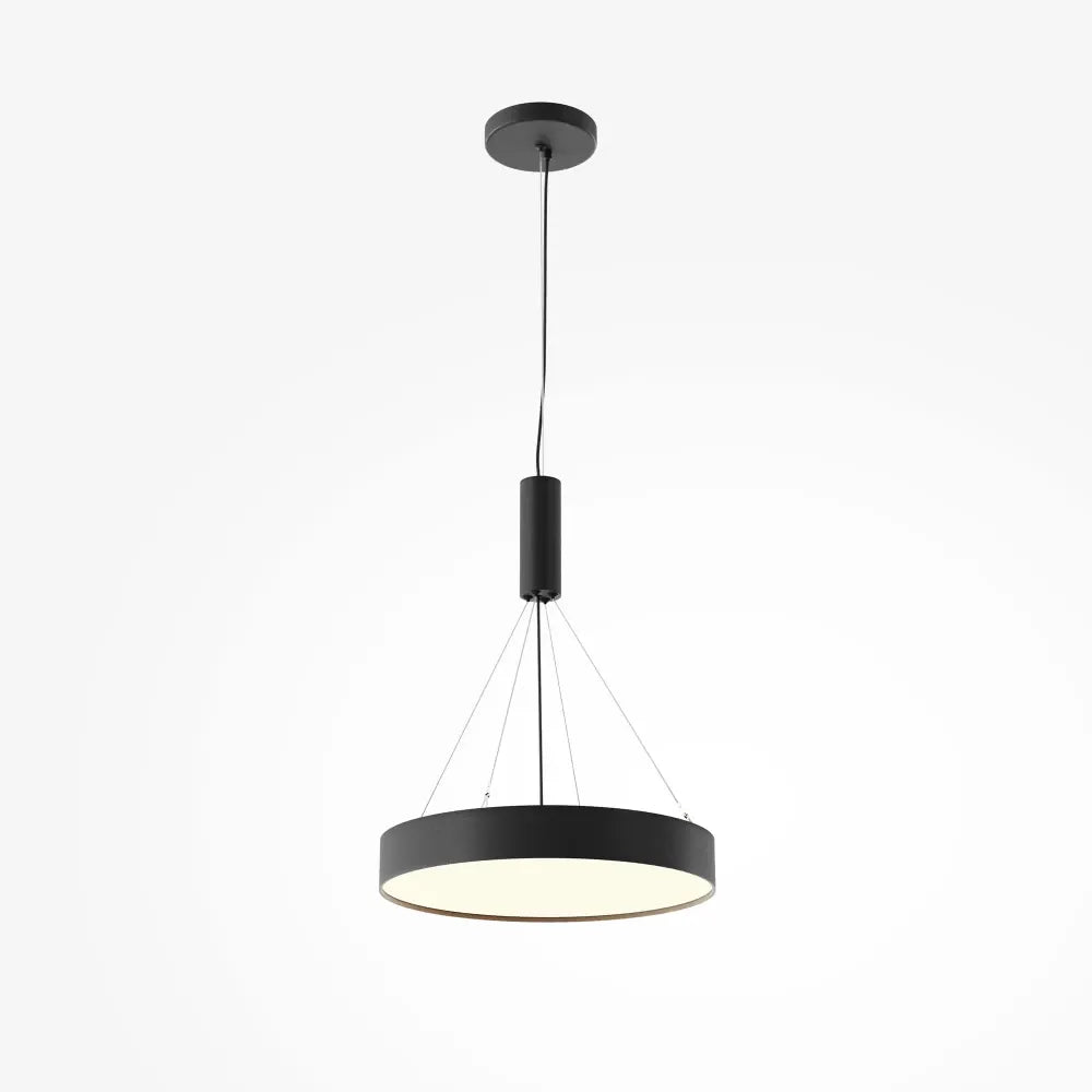 Plafoniera din Aluminiu Negru H6xD40cm Zon