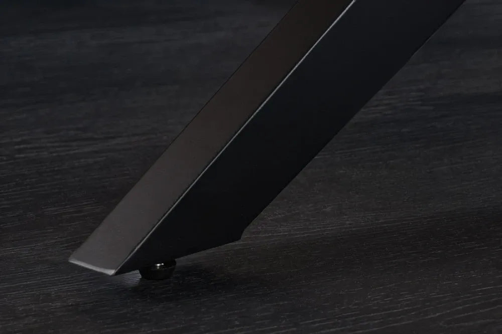 Masa din MDF/Funir de stejar Maro si Metal Negru L240xH76cm ZEUS