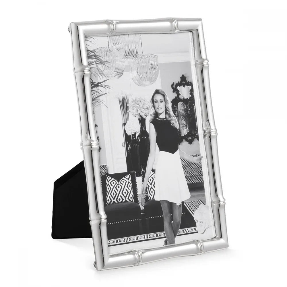 Rama foto din Metal/Sticla Argintiu/Transparent L11.5xH16.5cm Holden S Eichholtz