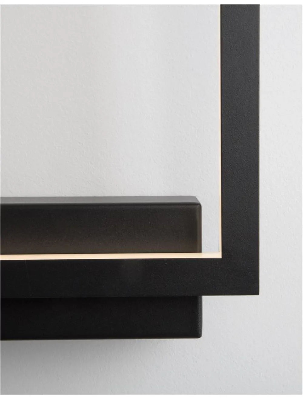 Aplica de perete din Aluminiu Negru H25xL21cm IP20 18W 1080lm 3000k CORNICE