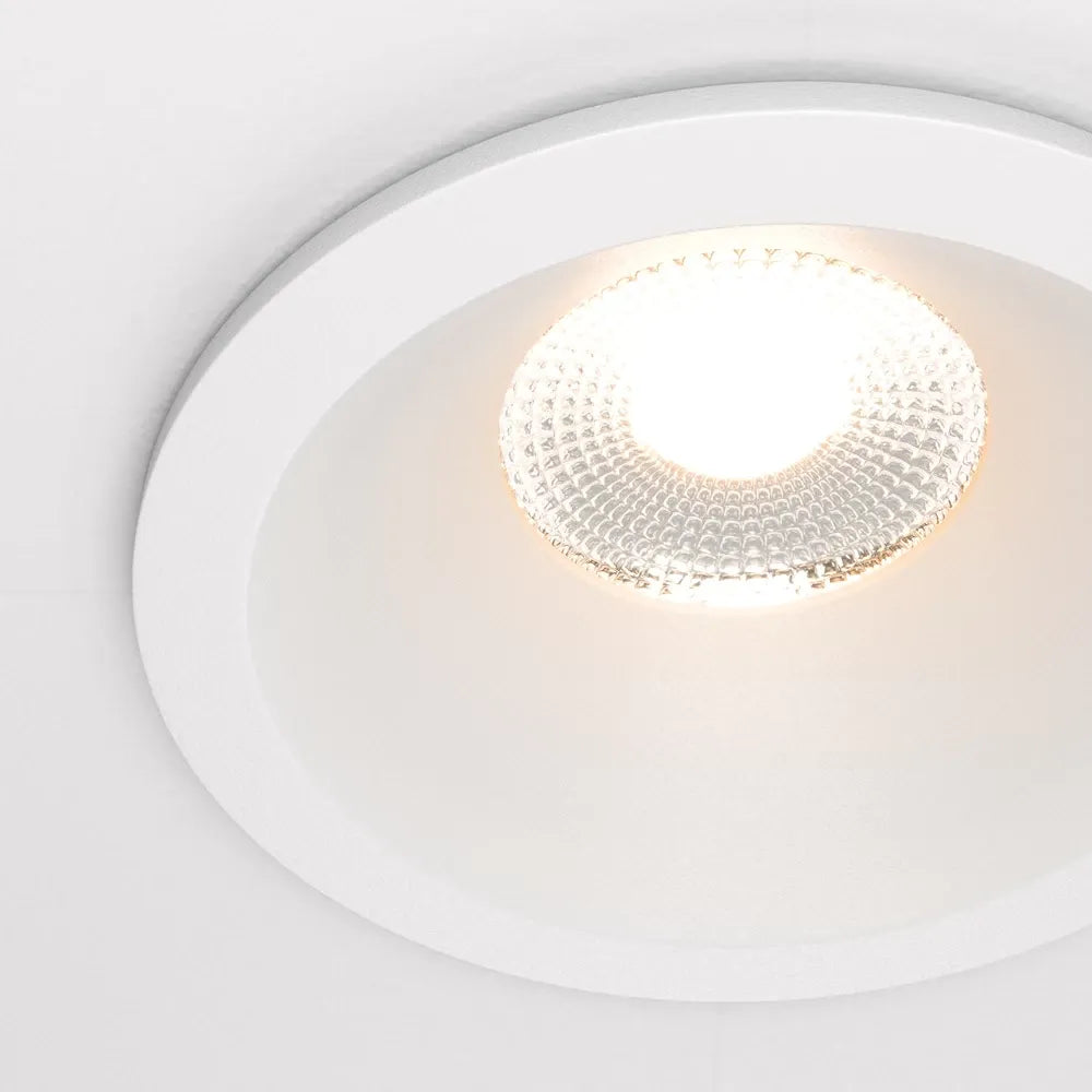 Spot incastrat rotund dimabil din Aluminiu Alb H8.5xD8.5cm IP 65 12W 910lm 3000k Zoom
