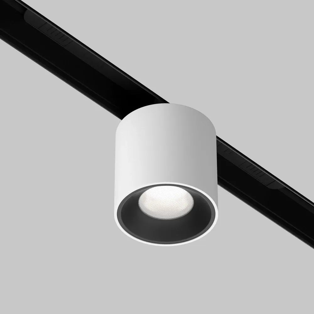 Spot dimabil smart pentru sina Exility din Aluminiu Alb H9.6xL19.3cm 7W 350lm 2700-6000k Alfa S
